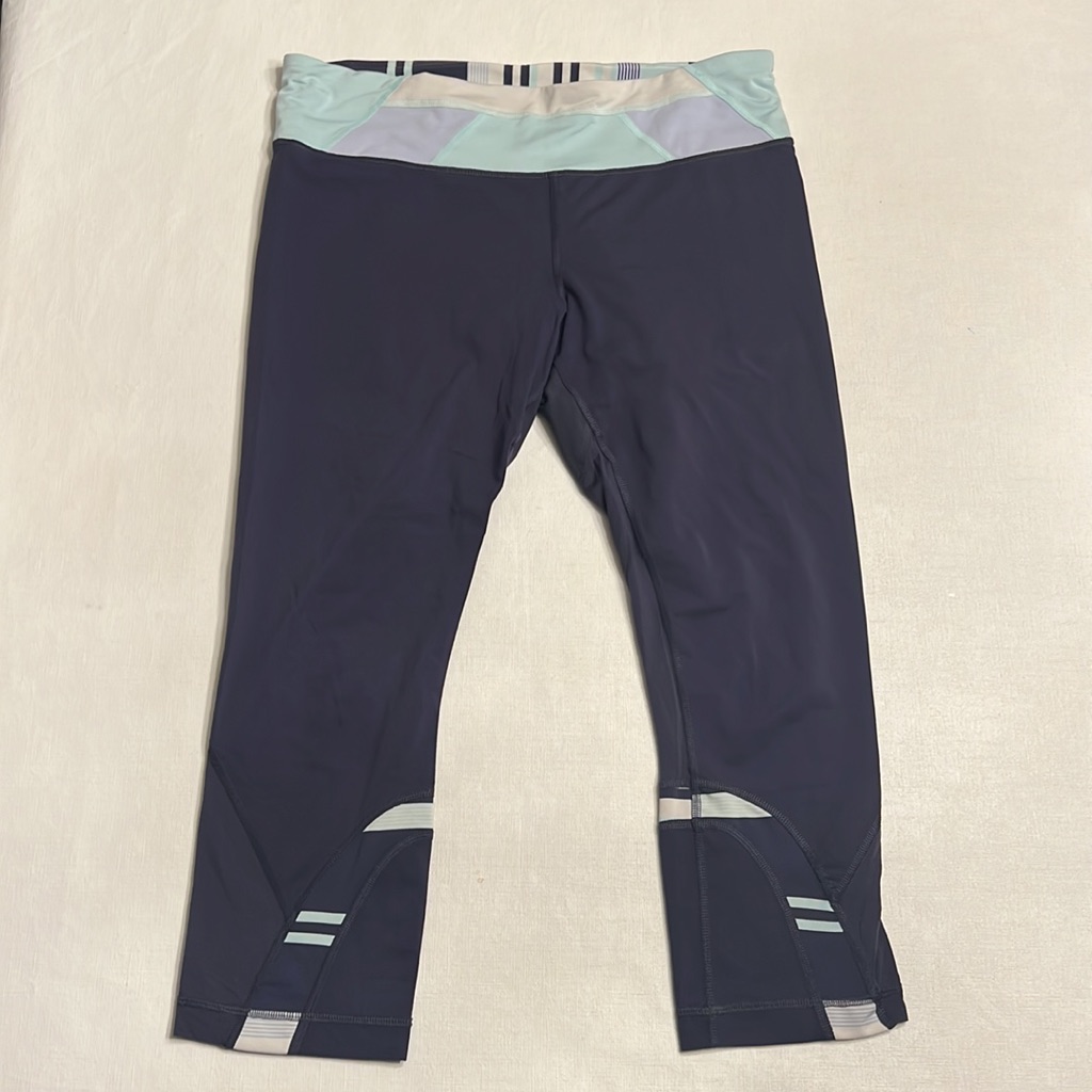 37. Lululemon Run: Inspire Crop Ii Cadet Blue / Su14 Quilt 27